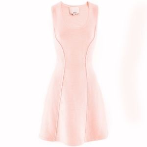 3.1 PHILLIP LIM| Light Pink Cotton Cashmere sleeveless Ribbed knit dress sz XS